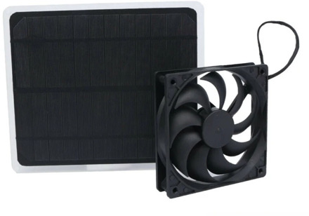 1000% Brand New Solar Panel Powered Fan Mini Ventilator 10W Solar Exhaust Fan for Dog Chicken House Greenhouse RV