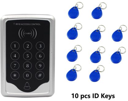 1000 Gebruiker 125Khz Proximity Access Controller Systeem Opener Deur Digitale Panel Elektronische Deurslot Smart Reader Keypad C10 en 10 key