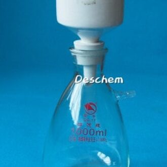 1000 ml, Vacuüm Zuig Filtratie Apparaat, 1 L, Buchner Trechter Apparatus, Zware Muur