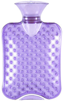 1000 ml Water gevulde PVC Helder Transparant Water Fles Zak Winter Handwarmer Thermische Pack licht paars