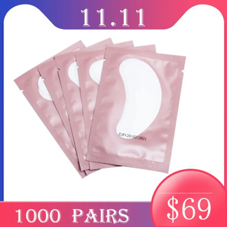 1000 Pairs Eyelashes Eye Pads Eyelash Under Eye patches Lint Free Patches For Eyelash Extension Supplies Lash Extension