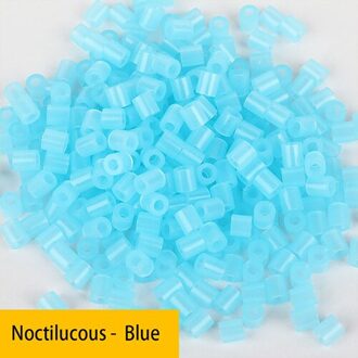 1000 Pcs 5 Mm 7 Kleur Lichtgevende Kralen Voor Kids Hama Kralen Lron Zekering Kralen Diy Puzzels kinderen Speelgoed Voor Puzzel Fluorescence blauw