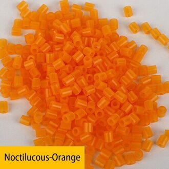 1000 Pcs 5 Mm 7 Kleur Lichtgevende Kralen Voor Kids Hama Kralen Lron Zekering Kralen Diy Puzzels kinderen Speelgoed Voor Puzzel Fluorescence oranje