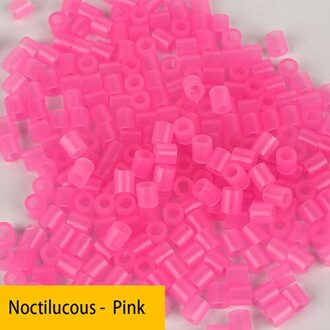 1000 Pcs 5 Mm 7 Kleur Lichtgevende Kralen Voor Kids Hama Kralen Lron Zekering Kralen Diy Puzzels kinderen Speelgoed Voor Puzzel Fluorescence roze