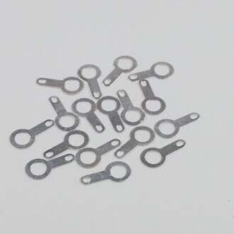 1000 pcs 6.2 Inserts Plug Lente Terminal PCB Solder lug type dikte 0.3mm Koper wasmachine, PCB lassen vel