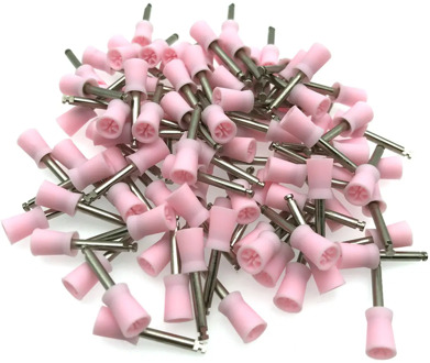 1000 Pcs Pink Dental Polishing Polish Prophy Cup Bowl Brush Latch Type