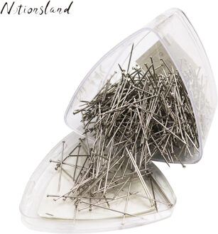 1000 Stks/doos Rvs Pins Naaister Pin Shirt Zijde Satijn Pin Quilt Applique Naaien Naald 31Mm