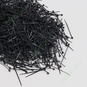 1000 Stks/pak 60Mm X 1.8Mm Nylon Kabelbinder Draad Band Zip Ties Home Office Computer Netjes Self-locking Zwart