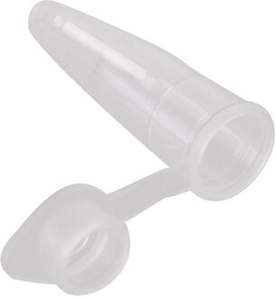 1000 Stuks 0.2Ml Ronde Bodem Centrifuge Buizen W Bevestigd Caps Helder Wit