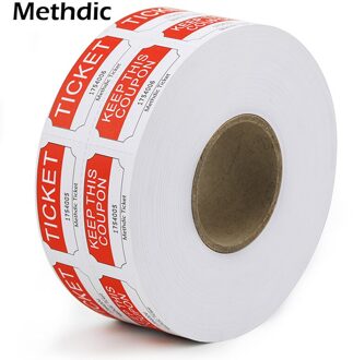 1000 Stuks 1X2 "Rode Loten Voor Supermarkt Verkoop