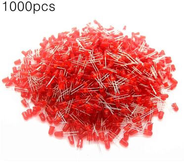 1000 Stuks 5Mm Ronde Led Light Emitting Diodes Component Rood/Groen/Geel/Wit/Blauw Led bulb Lamp Licht Super Heldere Acehe Pc