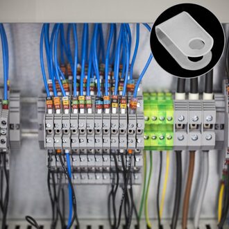 1000 Stuks Handige Kabel Klem Praktische Draad Fixator Duurzame Kabel Organizer 2.08x0.98x0.4cm