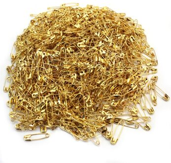 1000 Stuks Herbruikbare Mini Golden Tone Metalen Veiligheidsspelden Voor Kleding Tag Broche Badge Bevestiging Kleermakerij Naaien Craft Diy