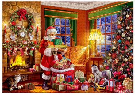 1000 Stuks Kerst Puzzel Game Kids Toy Vrolijk Kerst Cadeaus Early Educatief Speelgoed Voor Kinderen