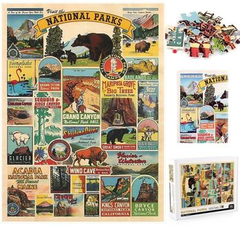 1000 Stuks Papier Puzzel Nationale Parken Posters Educatief Speelgoed Beste Cadeau Voor Kids Volwassenen Grappige Familie Games Q1069