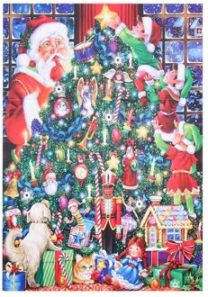 1000 Stuks/set Kerst Puzzel Kinderen Adult Xmas Sneeuwpop Puzzels Ouder-kind Speelgoed Jigsaw Intellectuele Ontwikkeling 05