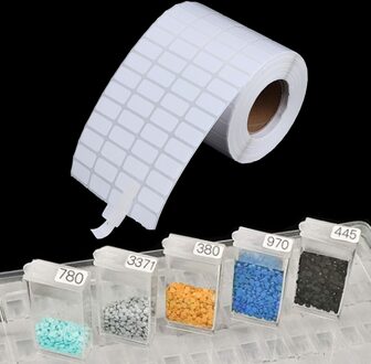 10000 Stickers / Roll Diamant Schilderen Stickers Opslag Label Onderscheiden Classificatie