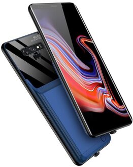 10000Mah Uitgebreid Telefoon Batterij Power Case Voor Samsung Galaxy Note 9 Power Bank Case Voor Samsung Note 9 Batterij power Charger blauw For Note 9