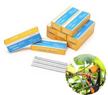 10000Pcs Nietje Pin Bindmiddel Nail Tapetool Tapener Fruit Boom Binden Stem Tak Band Tool Kofferbak Sluit Machine Pack Plant tuin