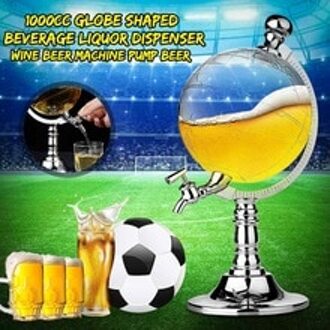 1000cc Globe Vormige Drank Drank Dispenser Wijn Schenker Drink Beer Machine Pomp Bus Wijn Decanter Drinkgerei Pomp