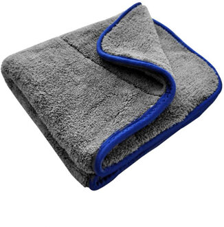 1000GSM Wasstraat Microfiber Handdoek Gezoomd Reiniging Drogen Doek Auto Care Detailing Cleaning Tools Accessoires Auto Wassen Handdoek Blauw