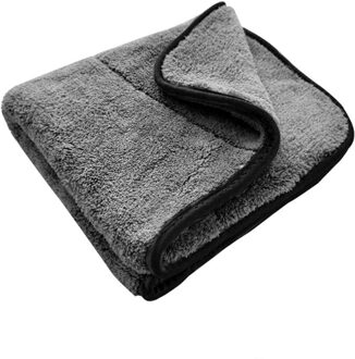 1000GSM Wasstraat Microfiber Handdoek Gezoomd Reiniging Drogen Doek Auto Care Detailing Cleaning Tools Accessoires Auto Wassen Handdoek zwart