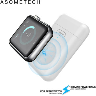1000mAh Wireless Charger Mini Power Bank For i watch 123456 Magnetic Portable Powerbank Thin External Battery For Apple Watch