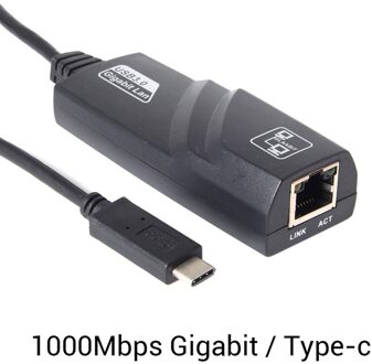 1000Mbps Ethernet Lan Netwerk Adapter Kabel Voor Pc K Laptop Type-C USB-C Om RJ45 Gigabit