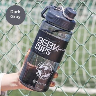 1000Ml 1700Ml Zomer Outdoor Sport Grote Capaciteit Kantine Fitness Draagbare Plastic Beker Met Lente Cover Water-proof Cup 1700ML 1