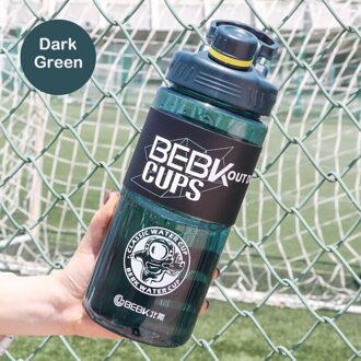 1000Ml 1700Ml Zomer Outdoor Sport Grote Capaciteit Kantine Fitness Draagbare Plastic Beker Met Lente Cover Water-proof Cup 1700ML 2
