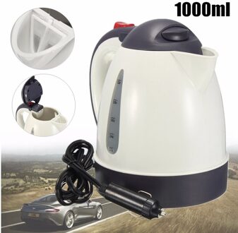 1000Ml Auto Waterkoker Draagbare Boiler Reizen Auto 12V/24V Voor Thee Koffie 304 Roestvrij staal Grote Capaciteit Voertuig