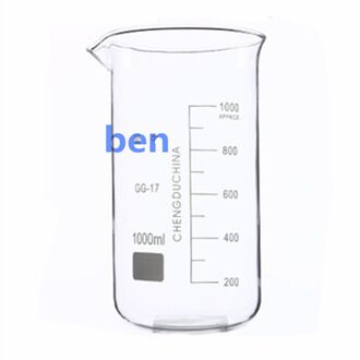 1000mL Bekerglas Tall Vorm Chemische Lab Glaswerk borosilicaatglas 3.3