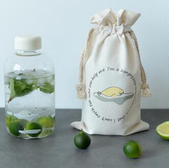 1000Ml Creativiteit Grote Capaciteit Glazen Fles Water Outdoor Draagbare Mooie Cartoon Drink Fles 600ml / 2