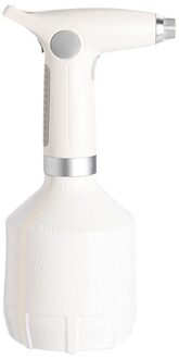 1000Ml Elektrische Tuin Sproeier Automatische Plant Gieter Fles Tuin Spuitbusfles Voor Tuinieren Gieter wit