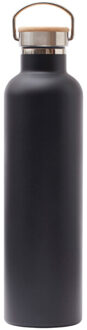 1000ml geïsoleerde waterfles - maat One size Zwart
