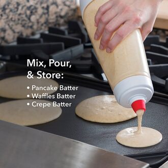 1000Ml Hand Beslag Mengen Fles Beslag Mixer Dispenser Cupcake Pancake Batter Shaker Fles Kitchen Tools