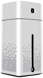 1000Ml Luchtbevochtiger Ultrasone Usb Diffuser Aroma Essentiële Olie Led Nachtlampje Lamp Mist Luchtreiniger 7 Kleur ligh wit