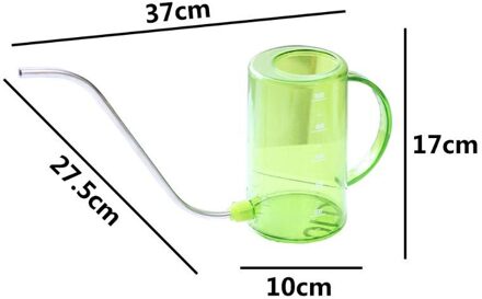 1000Ml Transparante Bloem Sprinkler Lange Mond Roestvrij Stalen Pot Bemesten Gieter Tuinieren Creatieve Tool groen