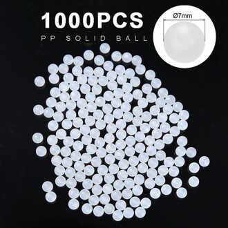 1000Pcs 7Mm Pp Plastic Effen Ballen Set Multi Purpose Hardware Lagers Onderdelen Voor Precisie Bearing Lade Schuif
