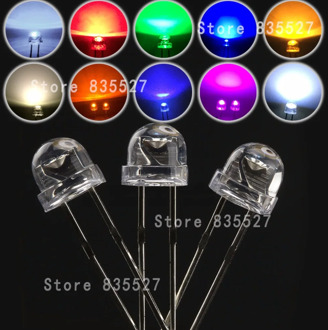1000pcs MIX 5mm LED F5 Assorted Kit Straw Hat Warm White Green Red Blue UV Yellow Orange Pink DIY Light Emitting Diode Set 20mA