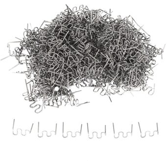 1000Pcs Nietjes Voor Nietmachine Plastic Reparatie Golf Nietjes Bumper Carrosserie Reparaties 0.8Mm S Wave Nietjes