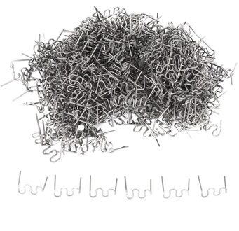 1000Pcs Nietjes Voor Nietmachine Plastic Reparatie Golf Nietjes Bumper Carrosserie Reparaties 0.8Mm S Wave Nietjes