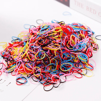 1000pcs/Pack Girls Colorful Small Disposable Rubber Bands Gum For Ponytail Holder Elastic Hair Bands Fashion Hair Accessories