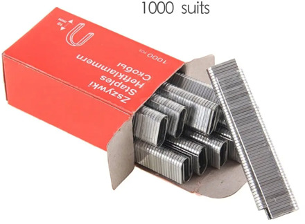 1000Pcs/pack U-Shaped Staples 1.2MM Thick Rustproof Nails For Framing Tacker Hand Staple Gun Accessories Carpenter Tool