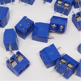 1000pcs X KF-301 BLAUW KF301-2P 5.0MM PCB terminal blok 12A 300V Kan worden stiksels