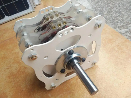 1000W+1000W High Power Disc Generator Coreless Generator Permanent Magnet DIY Low Speed Brushless Wind Energy Research