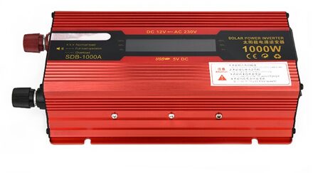 1000W Watt Carr Inverter Dc 12V Naar Ac 220V Usb Converter Auto Power Inverter Charger Adapter 24v to 220v