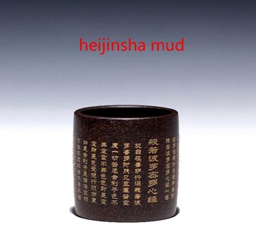 100cc Authentieke Yixing Paarse Klei Thee Kop Handgemaakte Art Woorden Patroon Meester Puer Tieguanyin Theekopje Voor Thuis Espresso Cup B