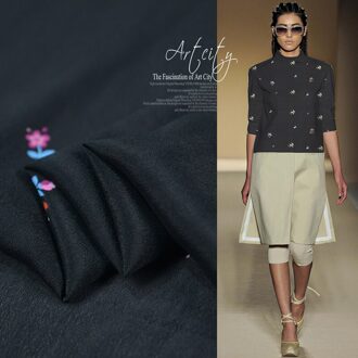 100Cm * 125Cm Retro Shirt Stof Materiaal Natuurlijke Katoen Zijde Crêpe