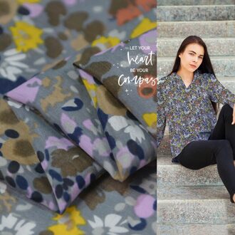 100Cm * 135Cm Retro Bloemen Zijde Katoen Stof Zachte Jurk Shirt Naaien Materiaal